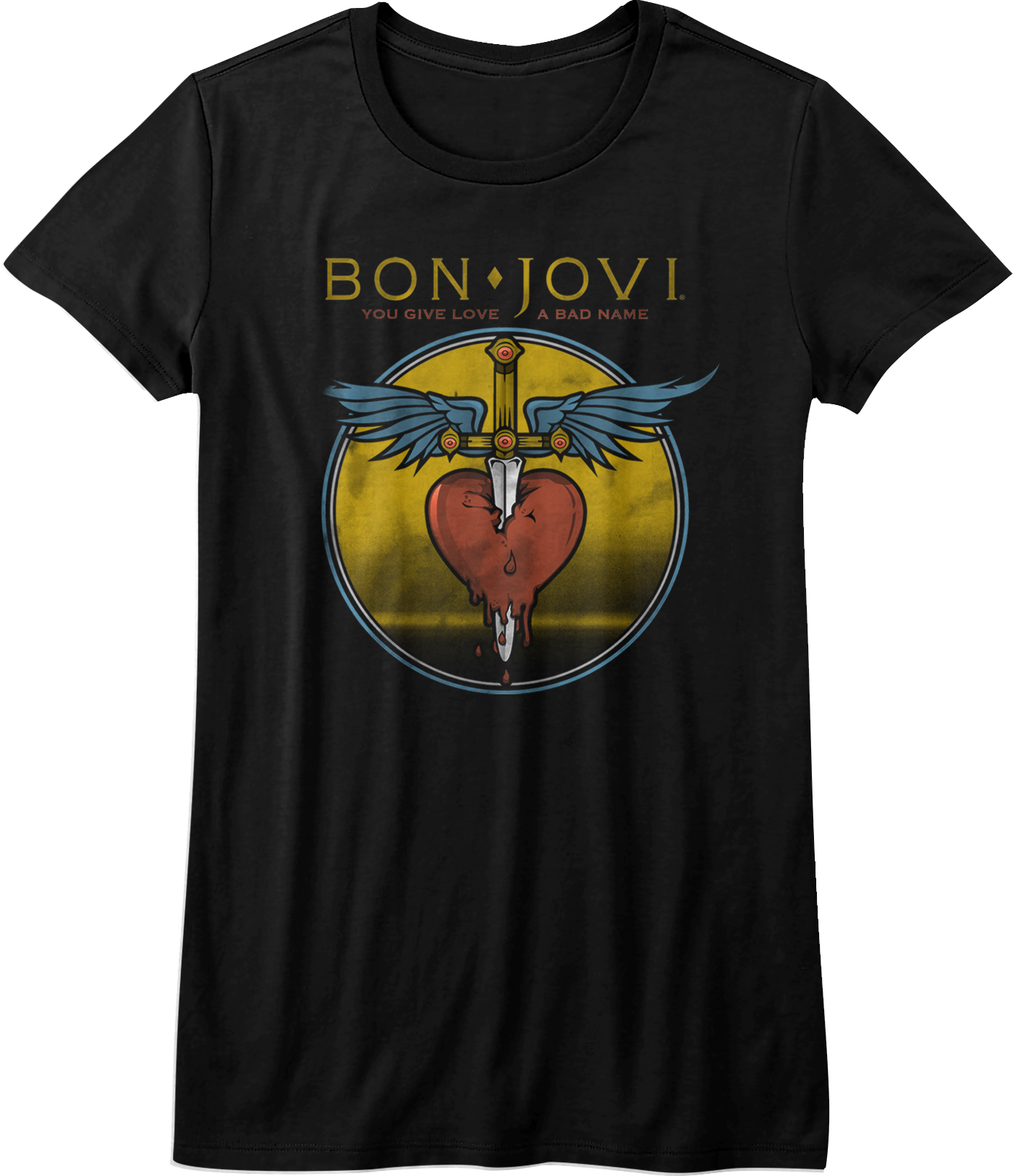 Ladies Bon Jovi You Give Love A Bad Name Shirt Hoodie, Sweatshirt | CiraTrend.com (Image 1)