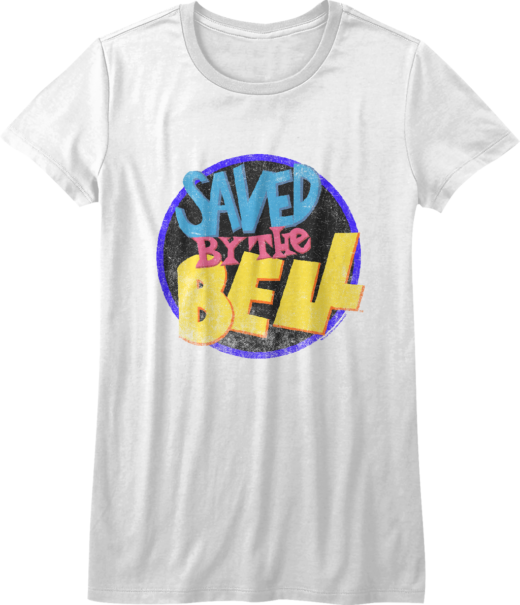 Ladies Distressed Logo Saved By The Bell Shirt Hoodie, Sweatshirt | CiraTrend.com (Image 1)
