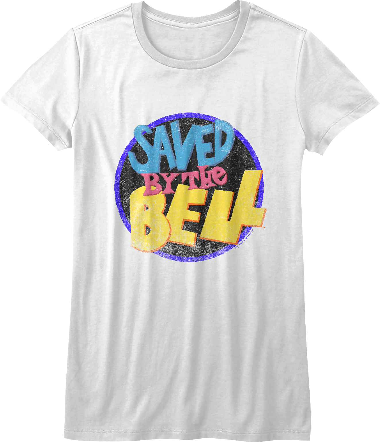 Ladies Distressed Logo Saved By The Bell Shirt Hoodie, Sweatshirt | CiraTrend.com (Image 1)