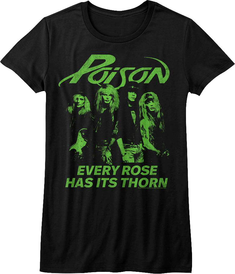 Womens Every Rose Has Its Thorn Poison Shirt Hoodie, Sweatshirt | CiraTrend.com (Image 1)