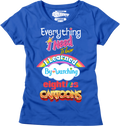 Womens Everything I Need To Know Eighties Cartoons Shirt Hoodie, Sweatshirt | CiraTrend.com (Image 1)