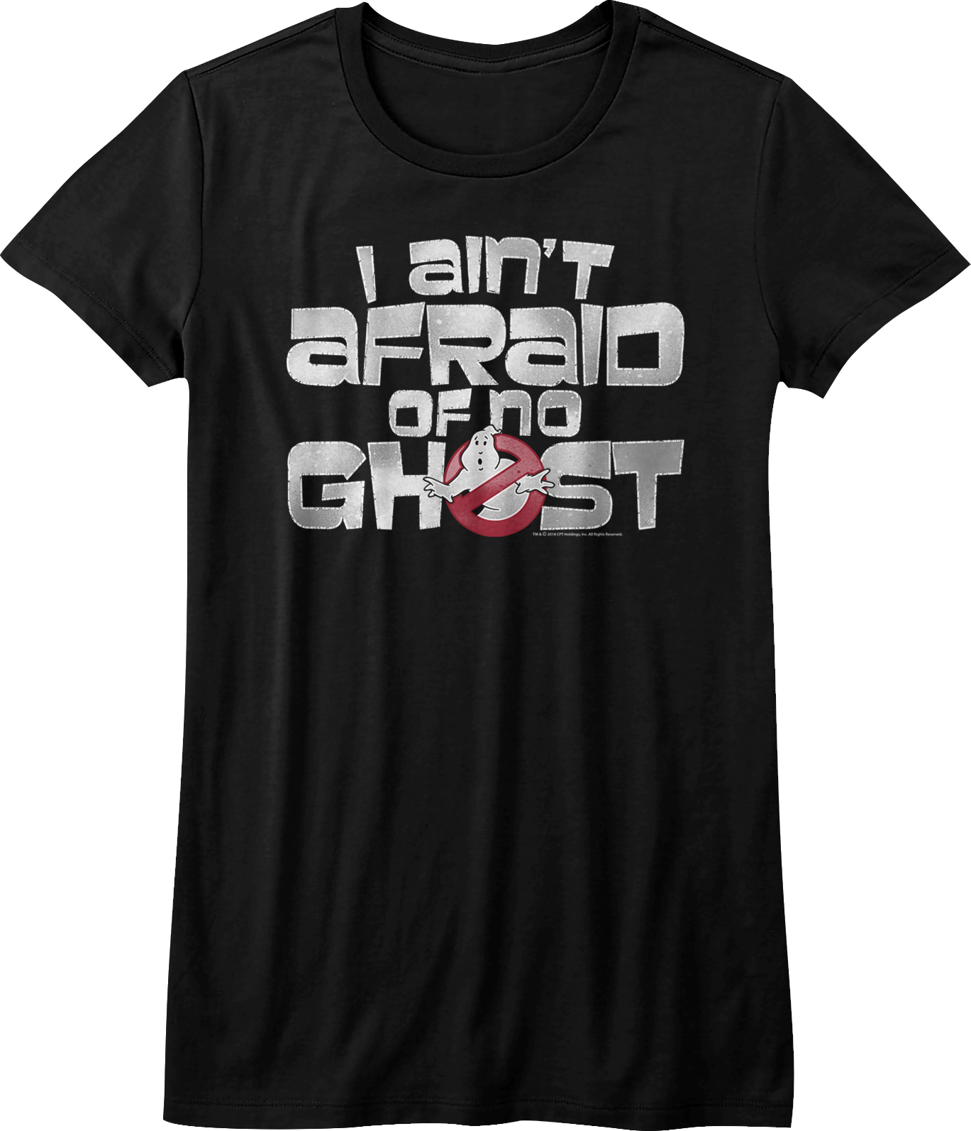 Ladies Ghostbusters I Ain't Afraid Of No Ghost Shirt Hoodie, Sweatshirt | CiraTrend.com (Image 1)