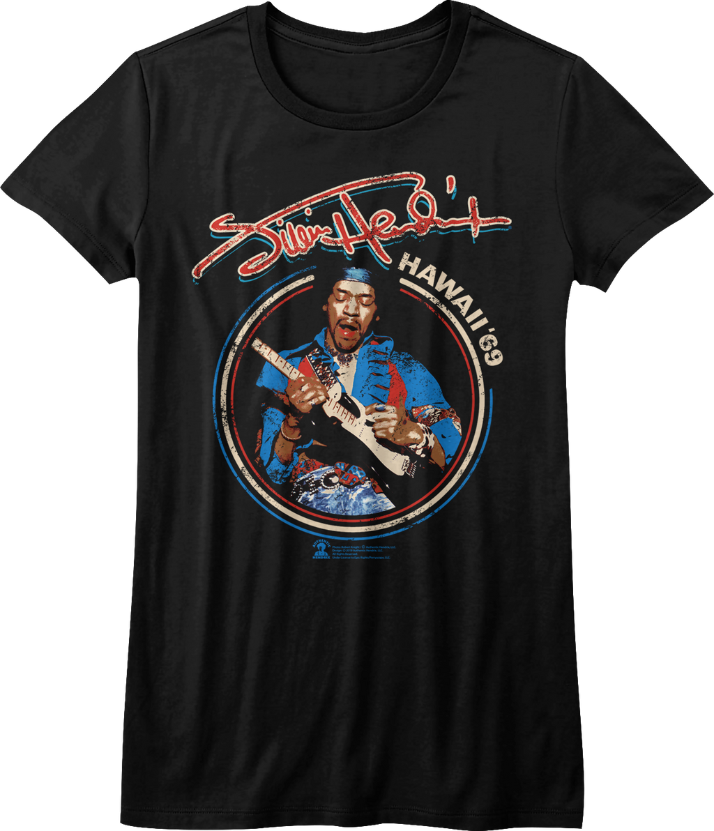 Womens Hawaii '69 Jimi Hendrix Shirt Hoodie, Sweatshirt | CiraTrend.com (Image 1)