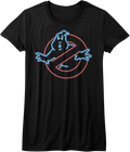 Womens Neon Logo Real Ghostbusters Shirt Hoodie, Sweatshirt | CiraTrend.com (Image 1)