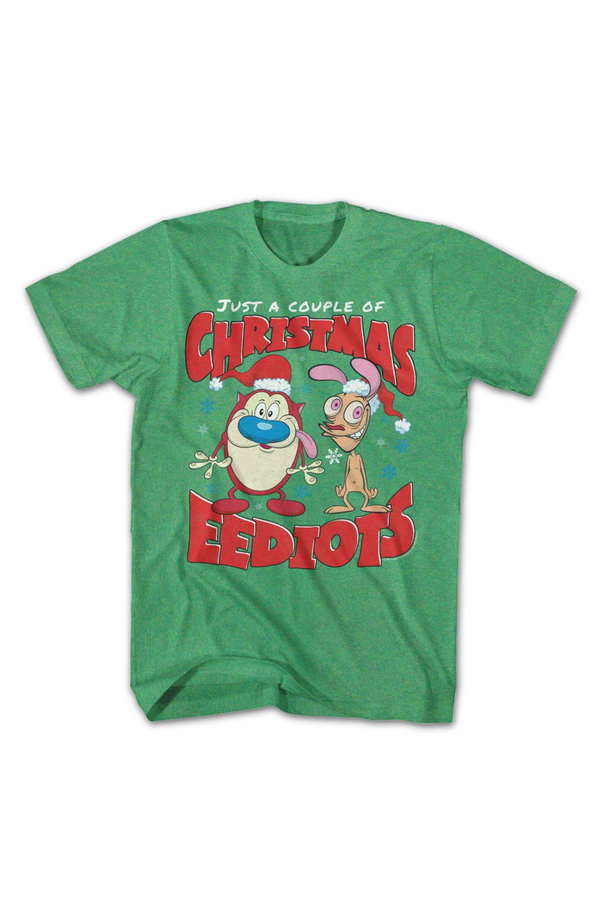 Just A Couple Of Christmas Eediots Ren And Stimpy T-Shirt Hoodie, Sweatshirt | CiraTrend.com (Image 2)