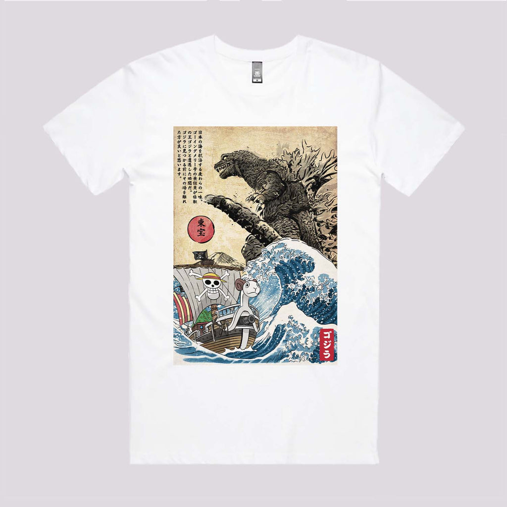 Kaiju Meet Strawhat Pirates T-Shirt Hoodie, Sweatshirt | CiraTrend.com (Image 2)
