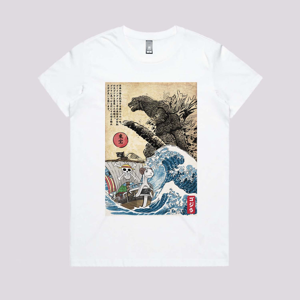 Kaiju Meet Strawhat Pirates T-Shirt Hoodie, Sweatshirt | CiraTrend.com (Image 3)