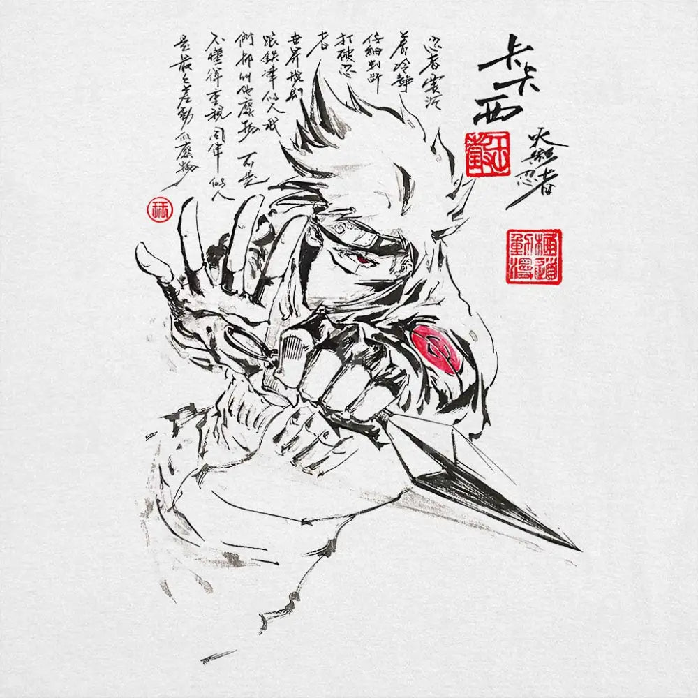 Kakashi Sumi-e Hoodie T-Shirts, Sweatshirt | CiraTrend.com (Image 1)