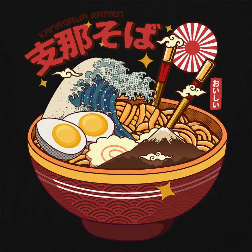 Kanagawa Ramen T-Shirt Hoodie, Sweatshirt | CiraTrend.com (Image 4)
