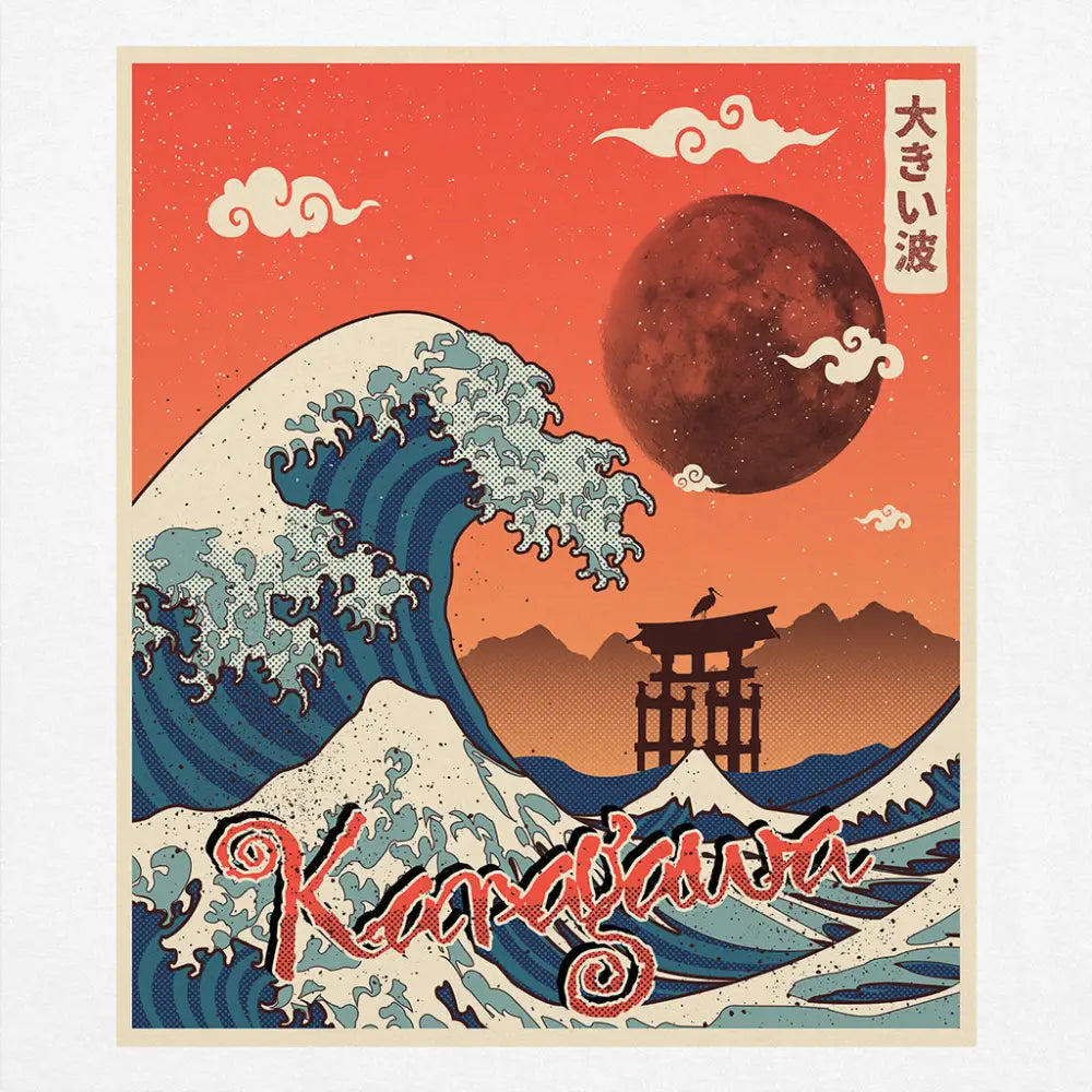 Kanagawa Wave T-Shirt Hoodie, Sweatshirt | CiraTrend.com (Image 4)