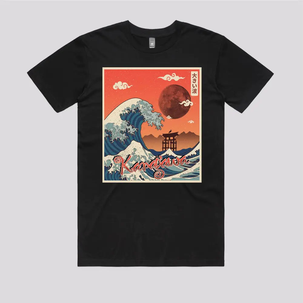 Kanagawa Wave T-Shirt Hoodie, Sweatshirt | CiraTrend.com (Image 2)