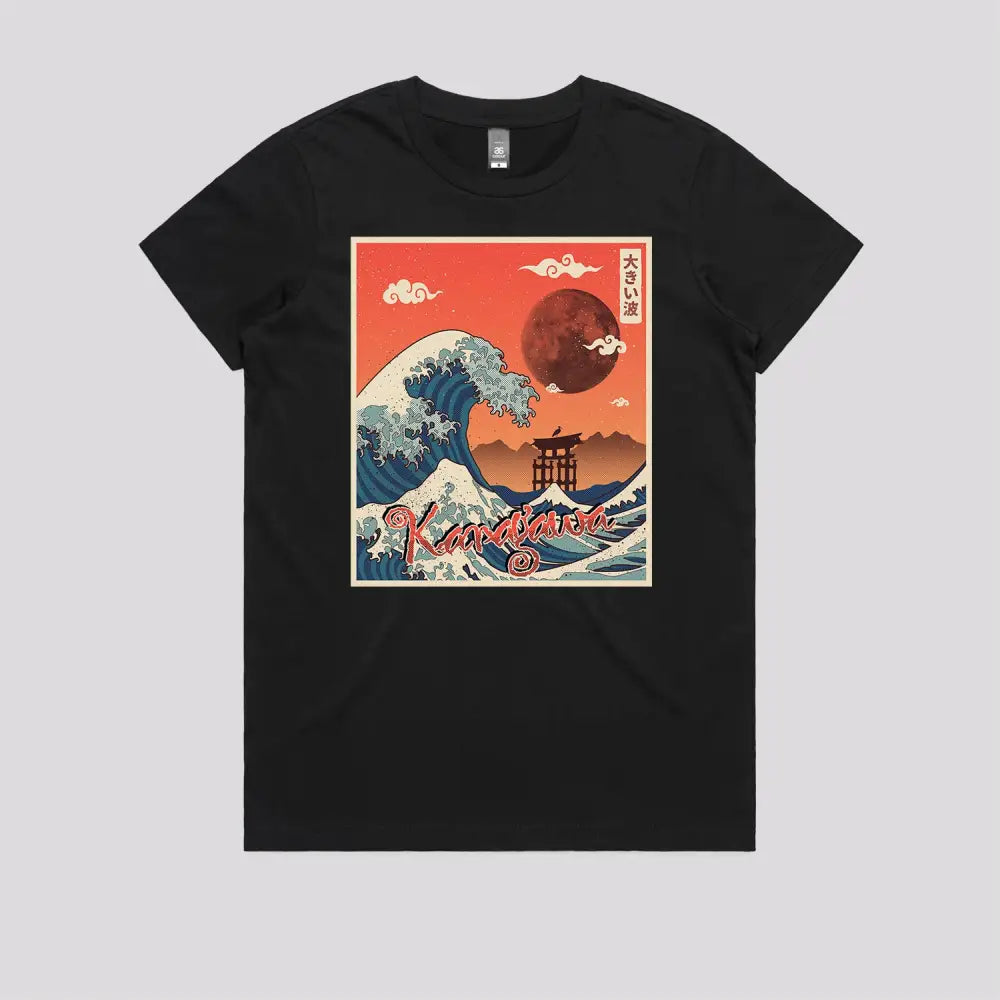 Kanagawa Wave T-Shirt Hoodie, Sweatshirt | CiraTrend.com (Image 3)