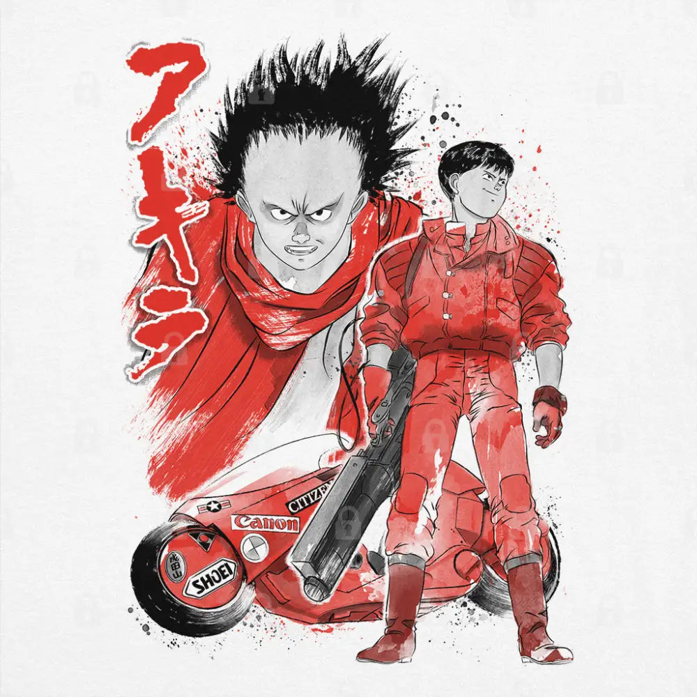 Kaneda and Tetsuo Sumi-e T-Shirt Hoodie, Sweatshirt | CiraTrend.com (Image 1)