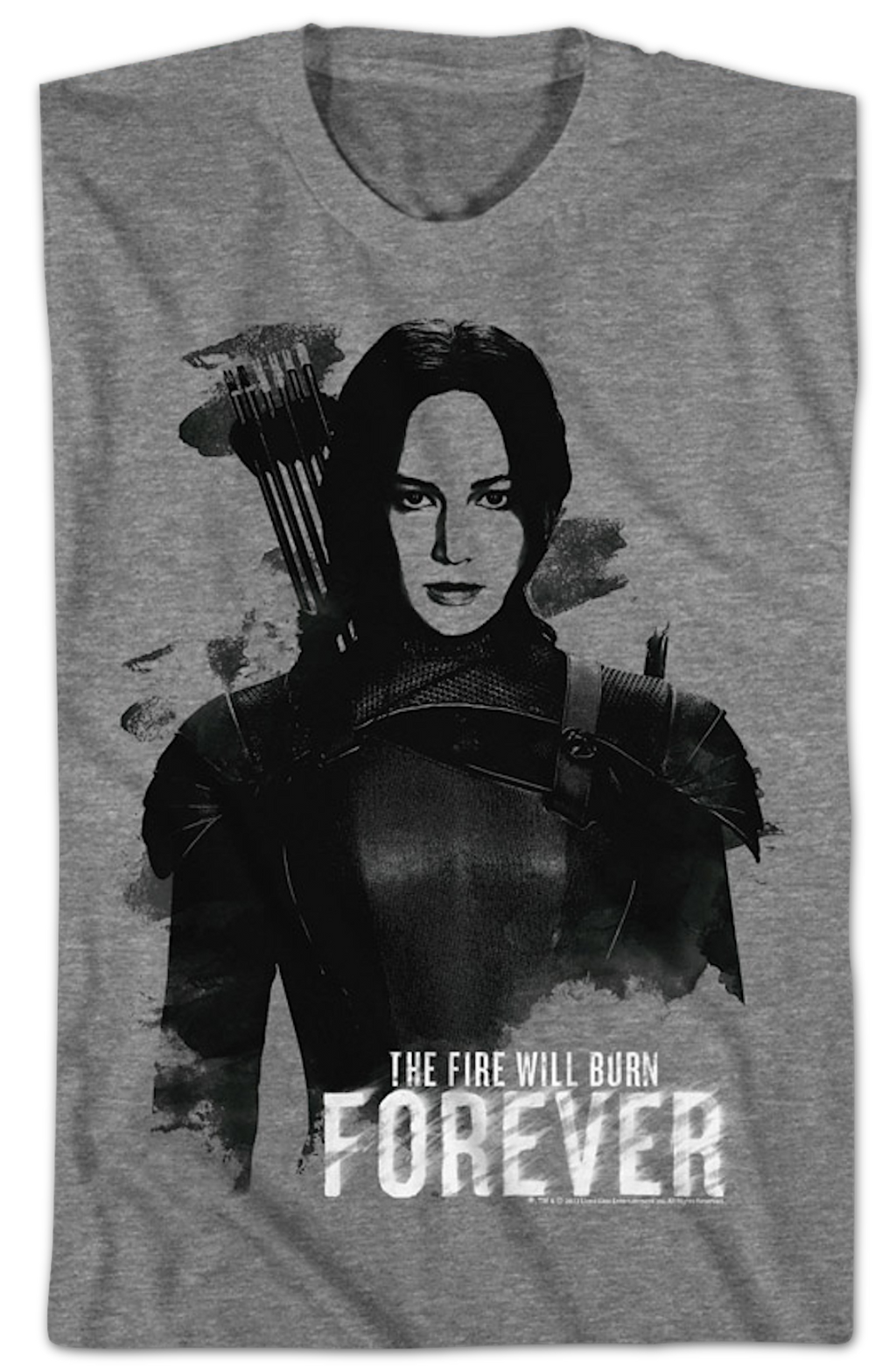 Katniss The Fire Will Burn Forever Hunger Games T-Shirt Hoodie, Sweatshirt | CiraTrend.com (Image 2)
