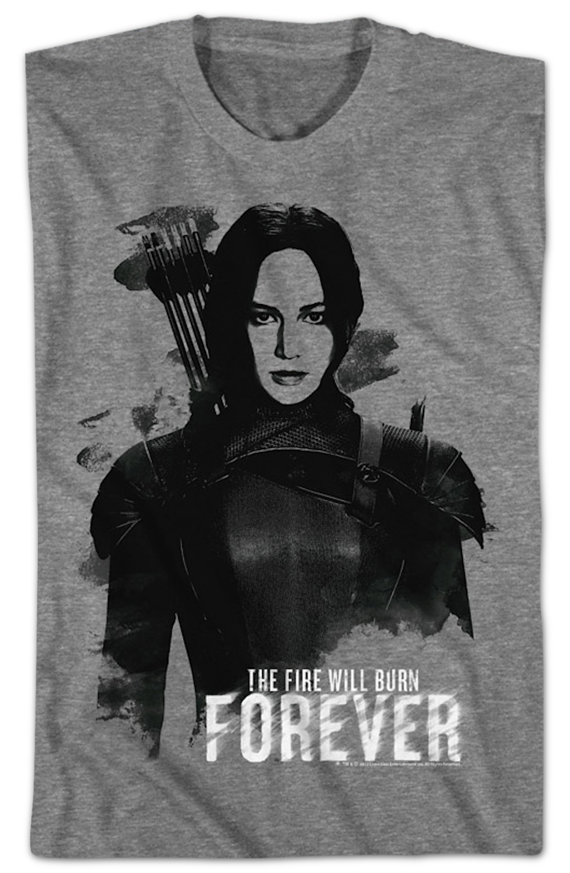 Katniss The Fire Will Burn Forever Hunger Games T-Shirt Hoodie, Sweatshirt | CiraTrend.com (Image 2)