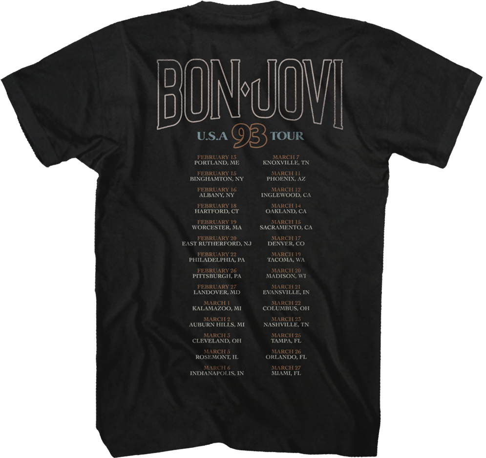 Keep The Faith Tour Bon Jovi T-Shirt Hoodie, Sweatshirt | CiraTrend.com (Image 3)