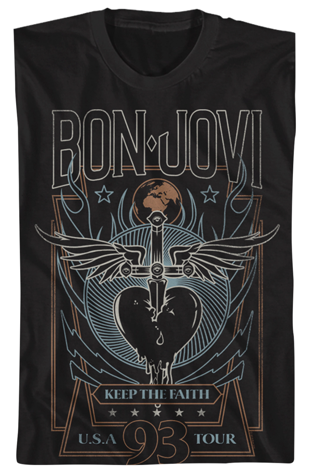 Keep The Faith Tour Bon Jovi T-Shirt Hoodie, Sweatshirt | CiraTrend.com (Image 2)
