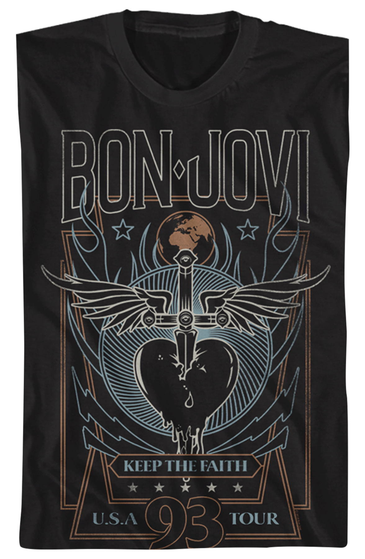 Keep The Faith Tour Bon Jovi T-Shirt Hoodie, Sweatshirt | CiraTrend.com (Image 2)