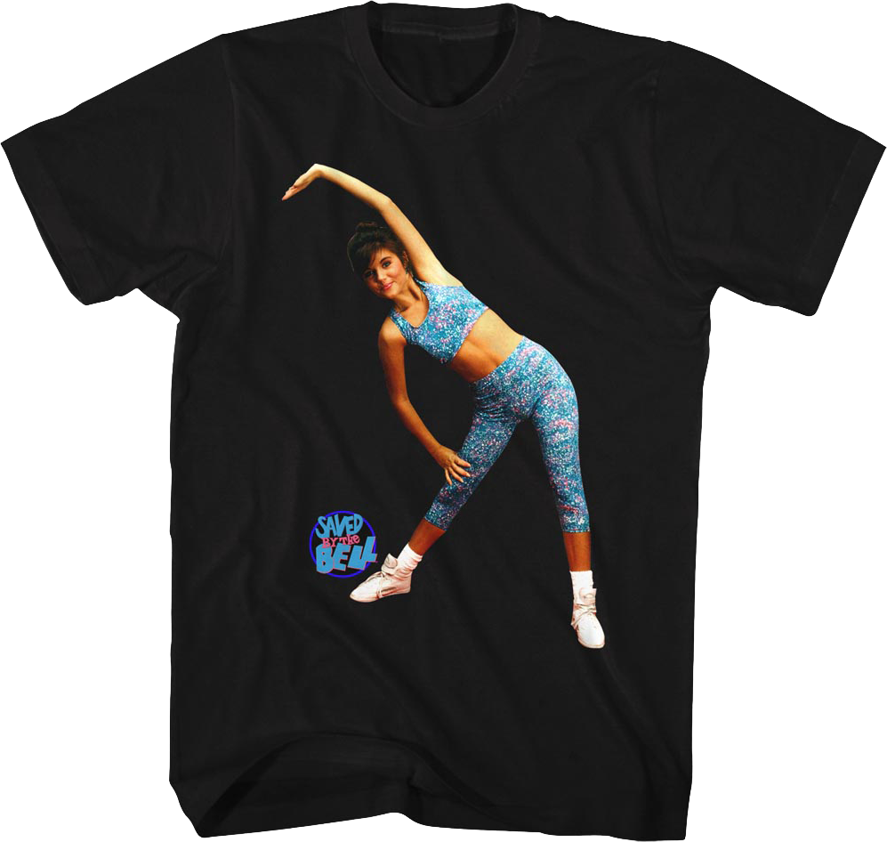 Kelly Kapowski Aerobics Saved By The Bell T-Shirt Hoodie, Sweatshirt | CiraTrend.com (Image 1)