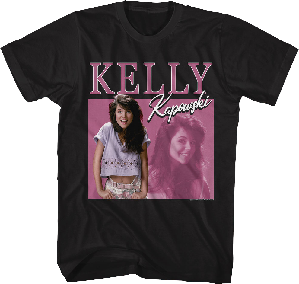 Kelly Kapowski Glamour Photo Saved By The Bell T-Shirt Hoodie, Sweatshirt | CiraTrend.com (Image 1)