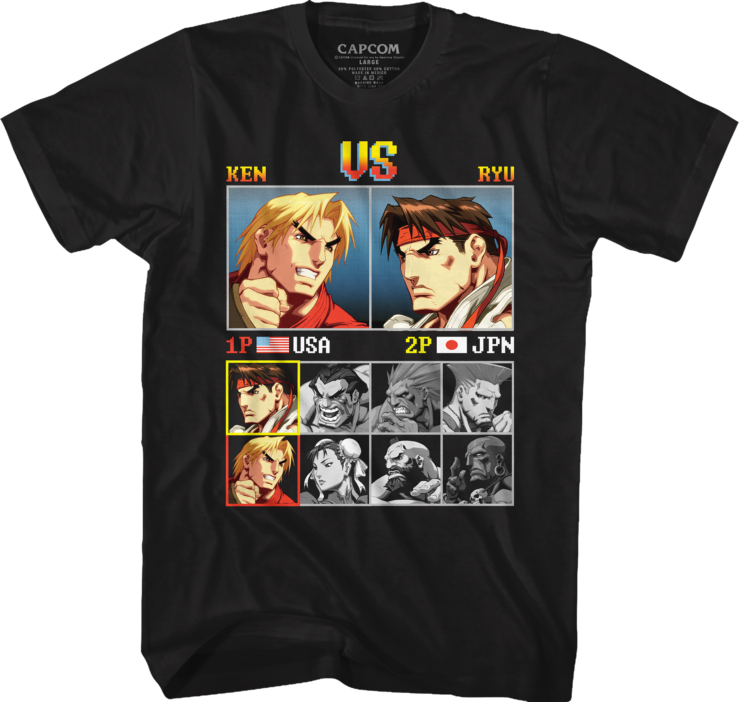 Ken vs Ryu Street Fighter T-Shirt Hoodie, Sweatshirt | CiraTrend.com (Image 1)