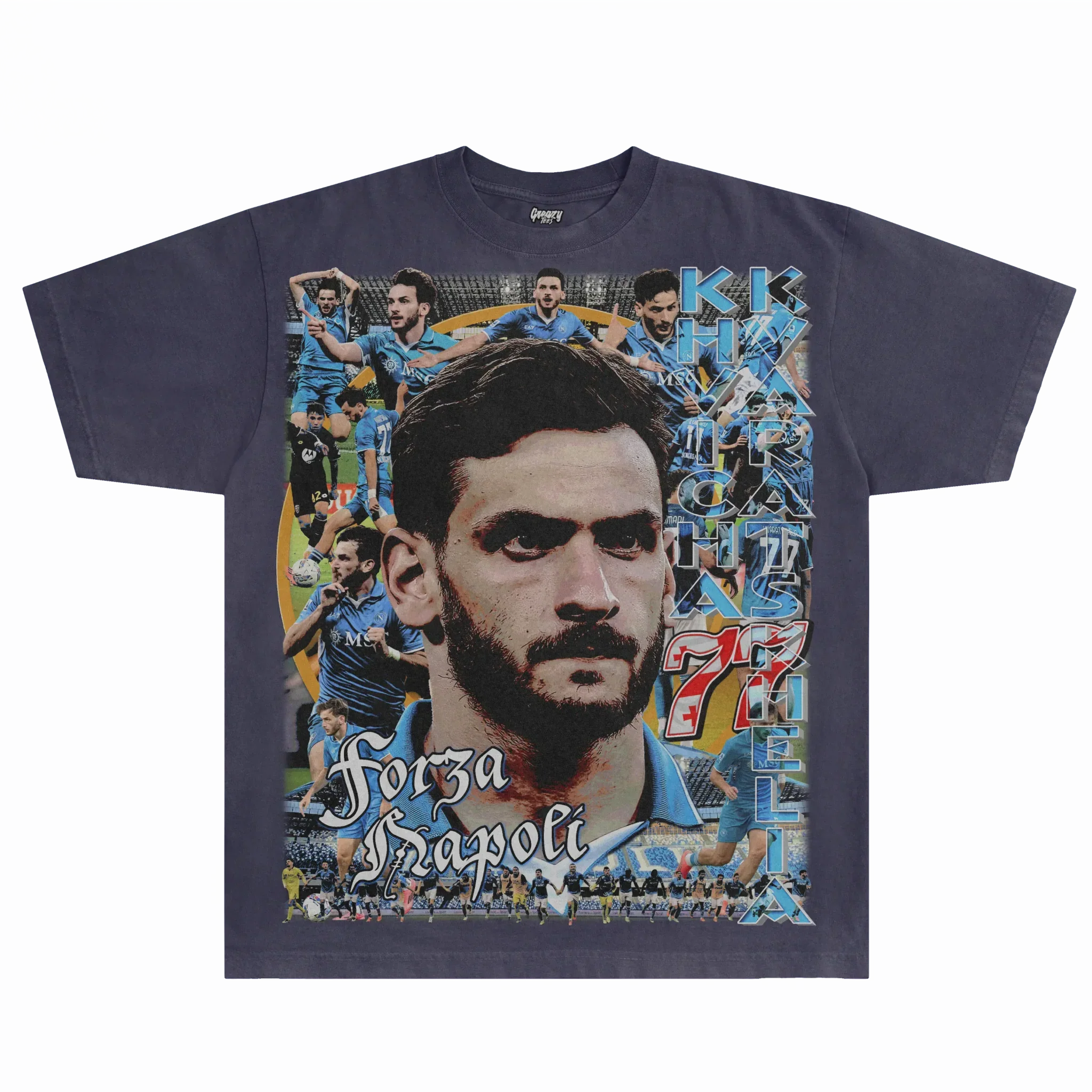 Khvicha Kvaratskhelia Napoli Tee Style005 Hoodie, Sweatshirt | CiraTrend.com (Image 1)