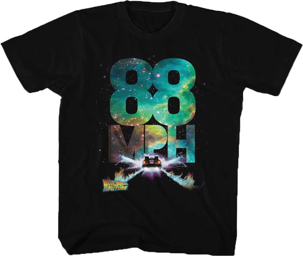 Kids 88 MPH Back To The Future Shirt Hoodie, Sweatshirt | CiraTrend.com (Image 1)