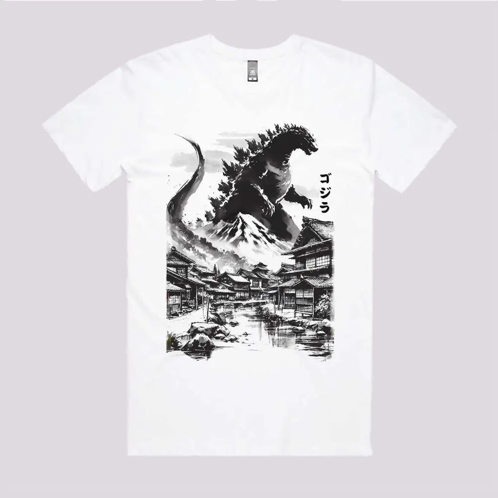 King Kaiju in Japanese Village T-Shirt Hoodie, Sweatshirt | CiraTrend.com (Image 2)