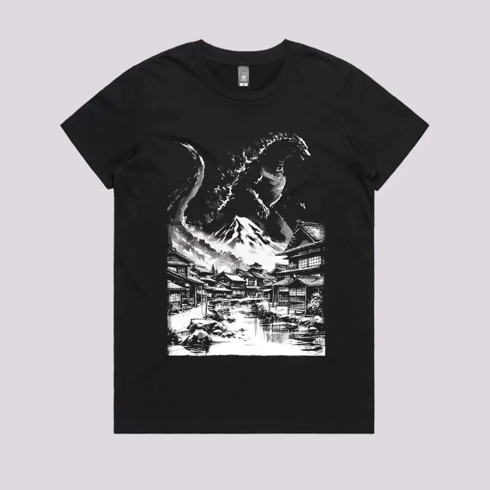 King Kaiju in Japanese Village T-Shirt Hoodie, Sweatshirt | CiraTrend.com (Image 5)