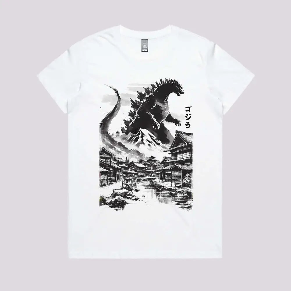 King Kaiju in Japanese Village T-Shirt Hoodie, Sweatshirt | CiraTrend.com (Image 3)