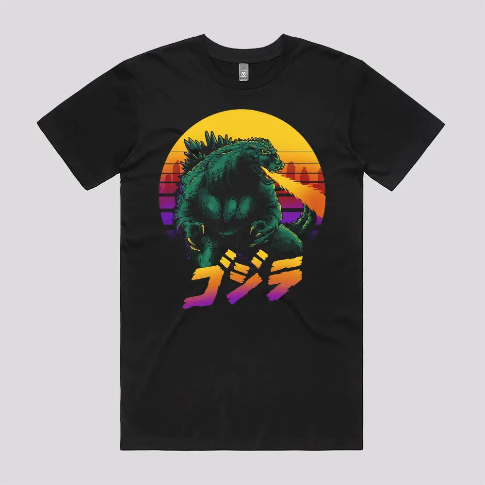 King Kaiju Retrowave T-Shirt Hoodie, Sweatshirt | CiraTrend.com (Image 2)