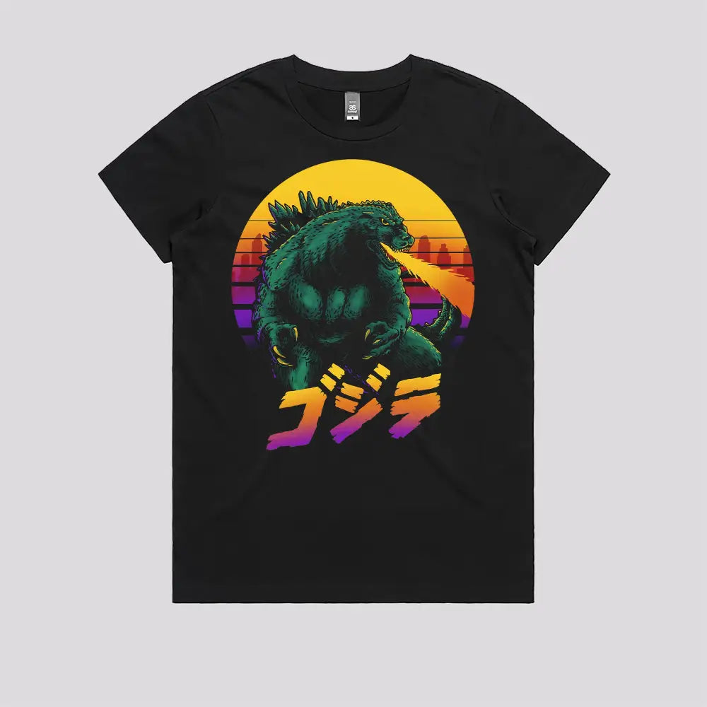 King Kaiju Retrowave T-Shirt Hoodie, Sweatshirt | CiraTrend.com (Image 3)