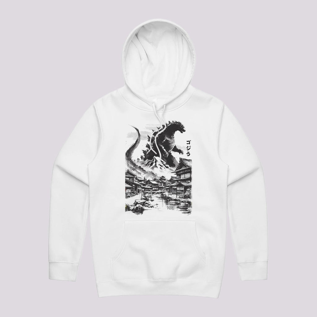 King Kaiju in Japanese Village Hoodie T-Shirts, Sweatshirt | CiraTrend.com (Image 2)