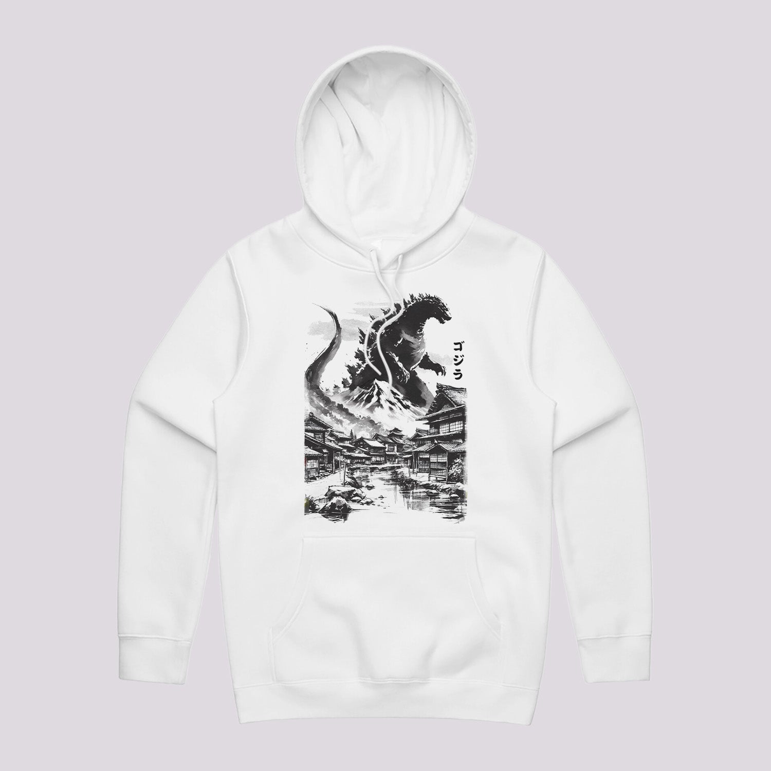 King Kaiju in Japanese Village Hoodie T-Shirts, Sweatshirt | CiraTrend.com (Image 2)