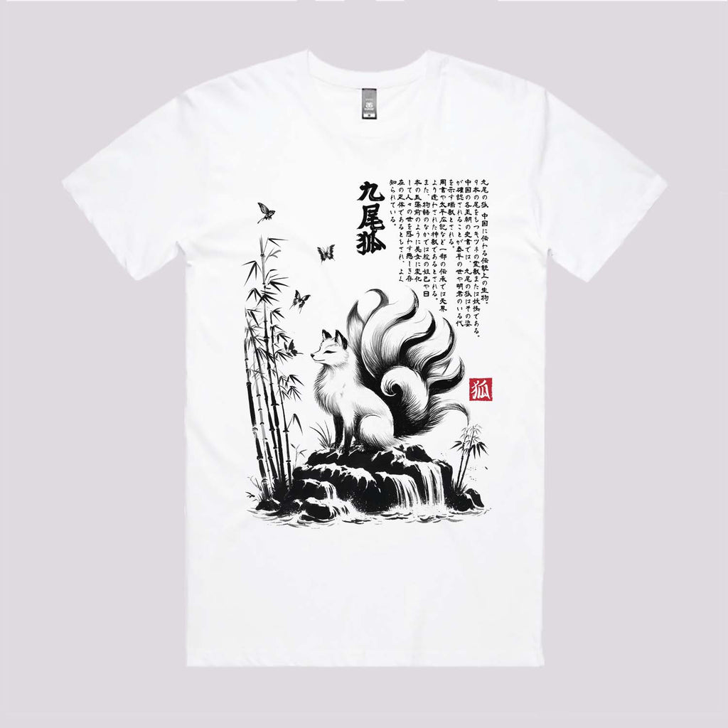 Kitsune Fox Sumi-e T-Shirt Hoodie, Sweatshirt | CiraTrend.com (Image 2)
