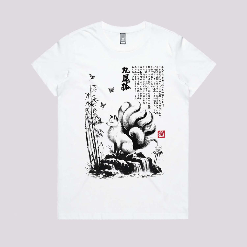 Kitsune Fox Sumi-e T-Shirt Hoodie, Sweatshirt | CiraTrend.com (Image 3)