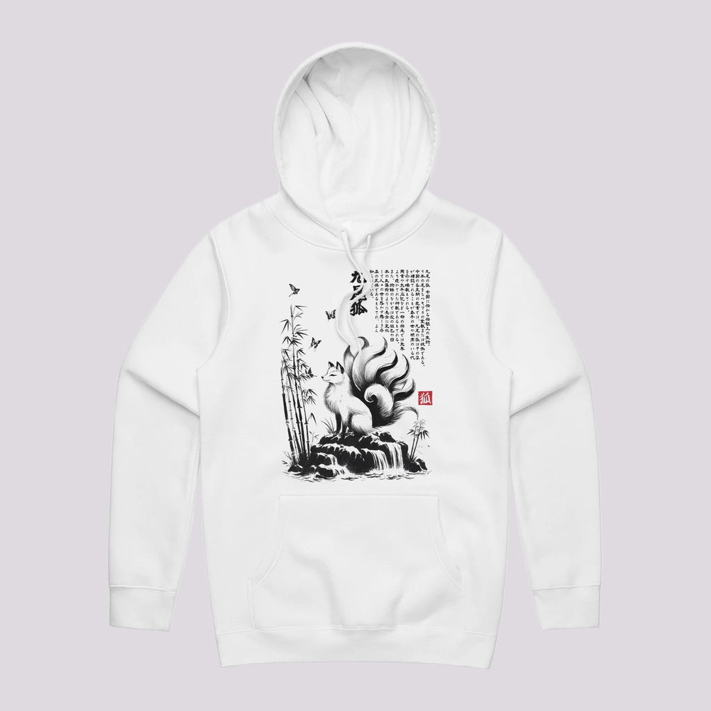 Kitsune Fox Sumi-e Hoodie T-Shirts, Sweatshirt | CiraTrend.com (Image 2)