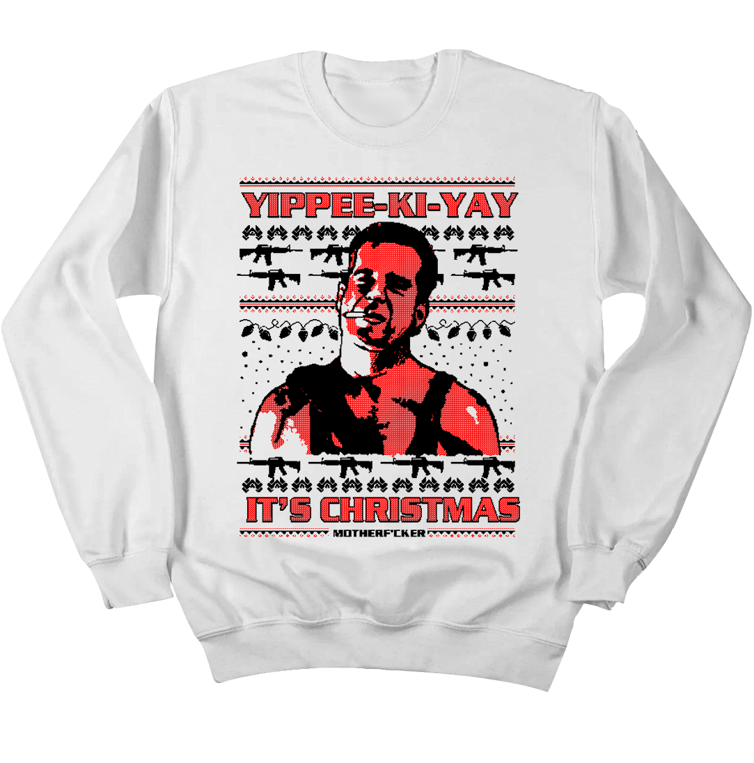 Yippee-Ki-Yay Ugly Christmas Sweatshirt T-Shirts, Hoodie | CiraTrend.com