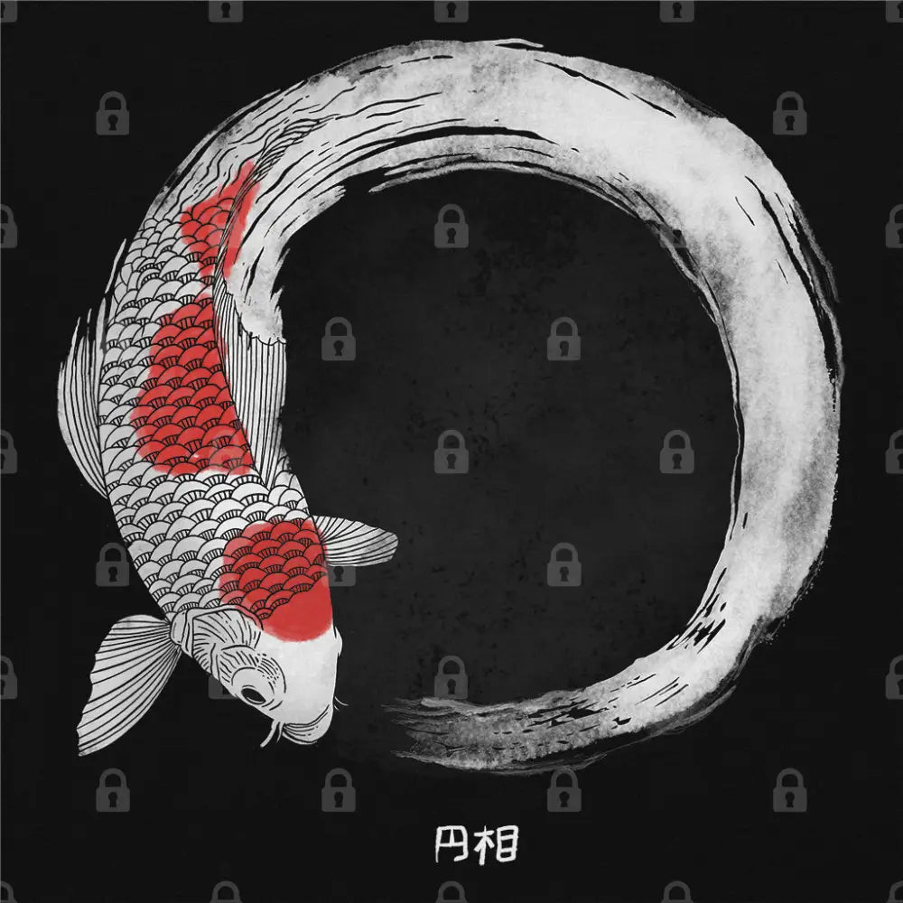 Koi Fish Enso T-Shirt Hoodie, Sweatshirt | CiraTrend.com (Image 1)