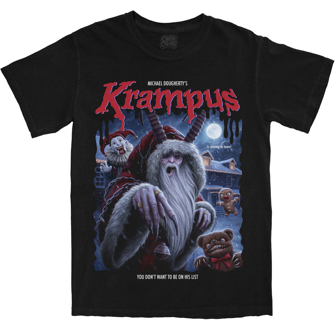 KRAMPUS: '90S HORROR PAPERBACK - T-SHIRT (COMFORT COLORS) Hoodie, Sweatshirt | CiraTrend.com (Image 1)