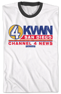 KVWN Channel 4 News Logo Anchorman Ringer Shirt Hoodie, Sweatshirt | CiraTrend.com