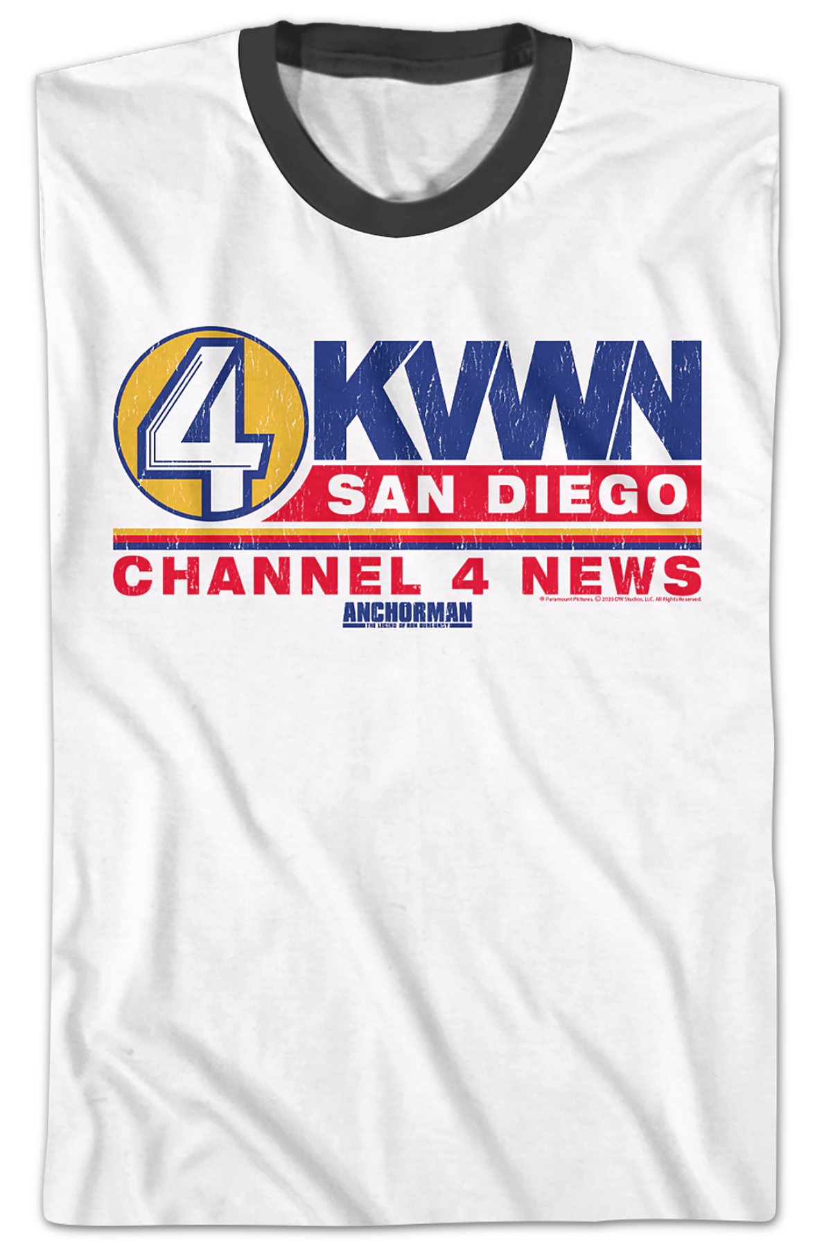 KVWN Channel 4 News Logo Anchorman Ringer Shirt Hoodie, Sweatshirt | CiraTrend.com