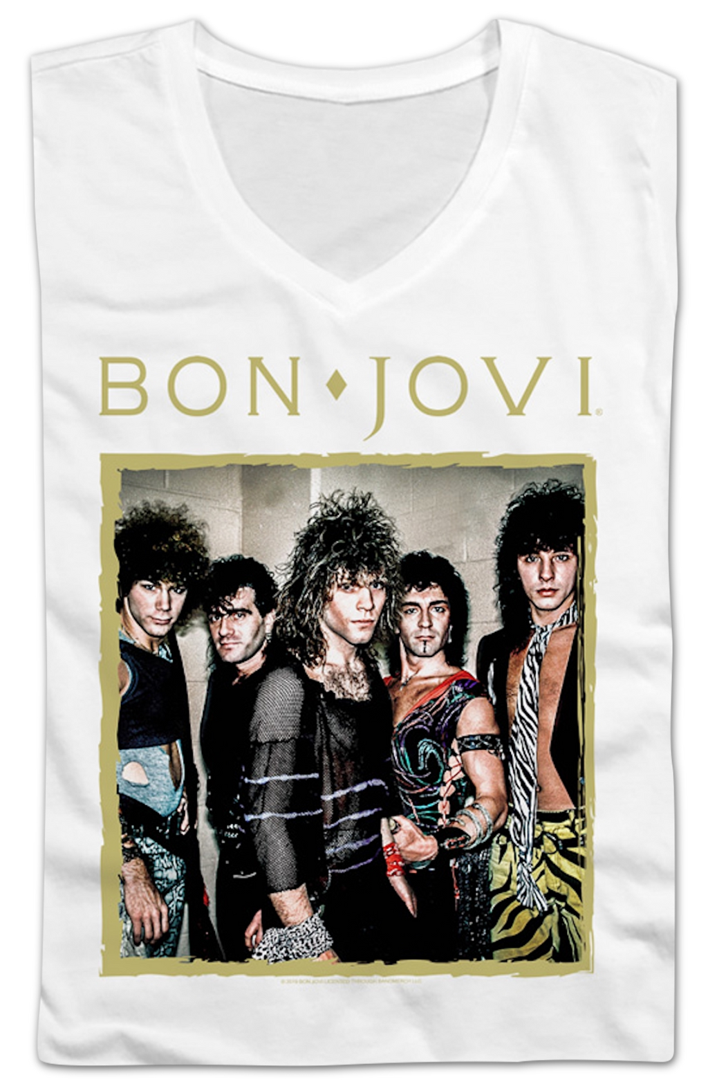 Ladies Band Photo Bon Jovi V-Neck Shirt Hoodie, Sweatshirt | CiraTrend.com (Image 2)
