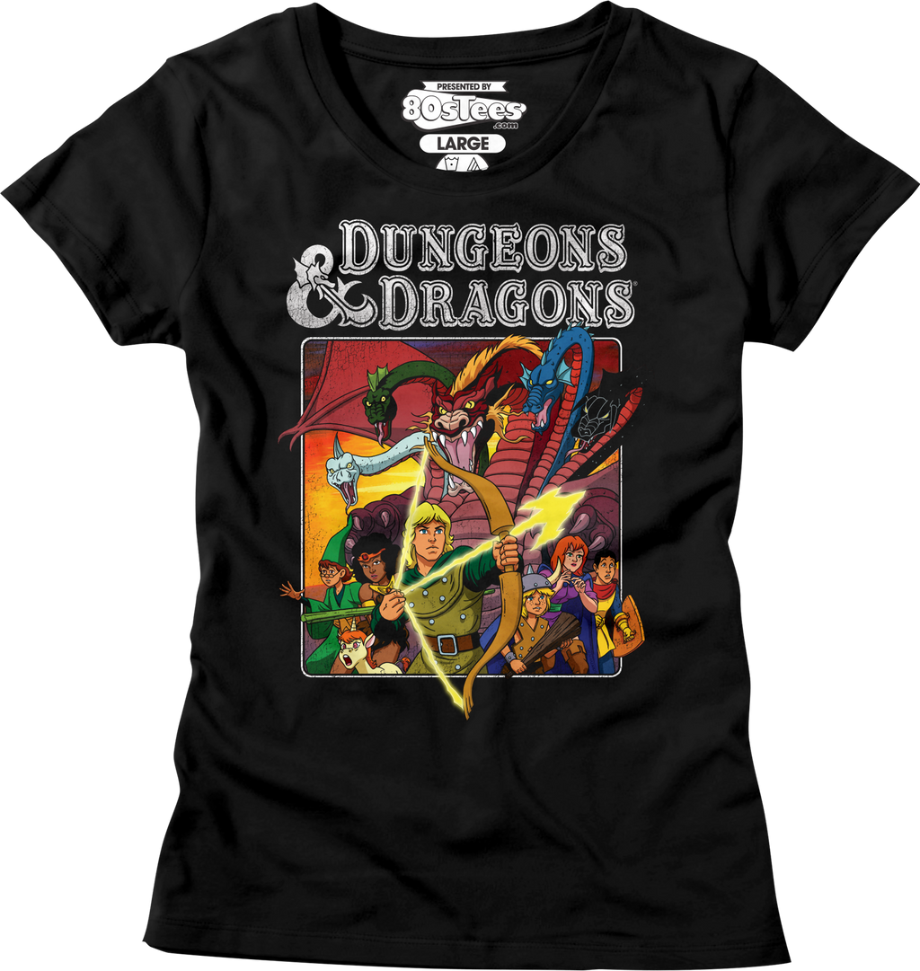 Womens Cartoon Characters Dungeons & Dragons Shirt Hoodie, Sweatshirt | CiraTrend.com (Image 1)
