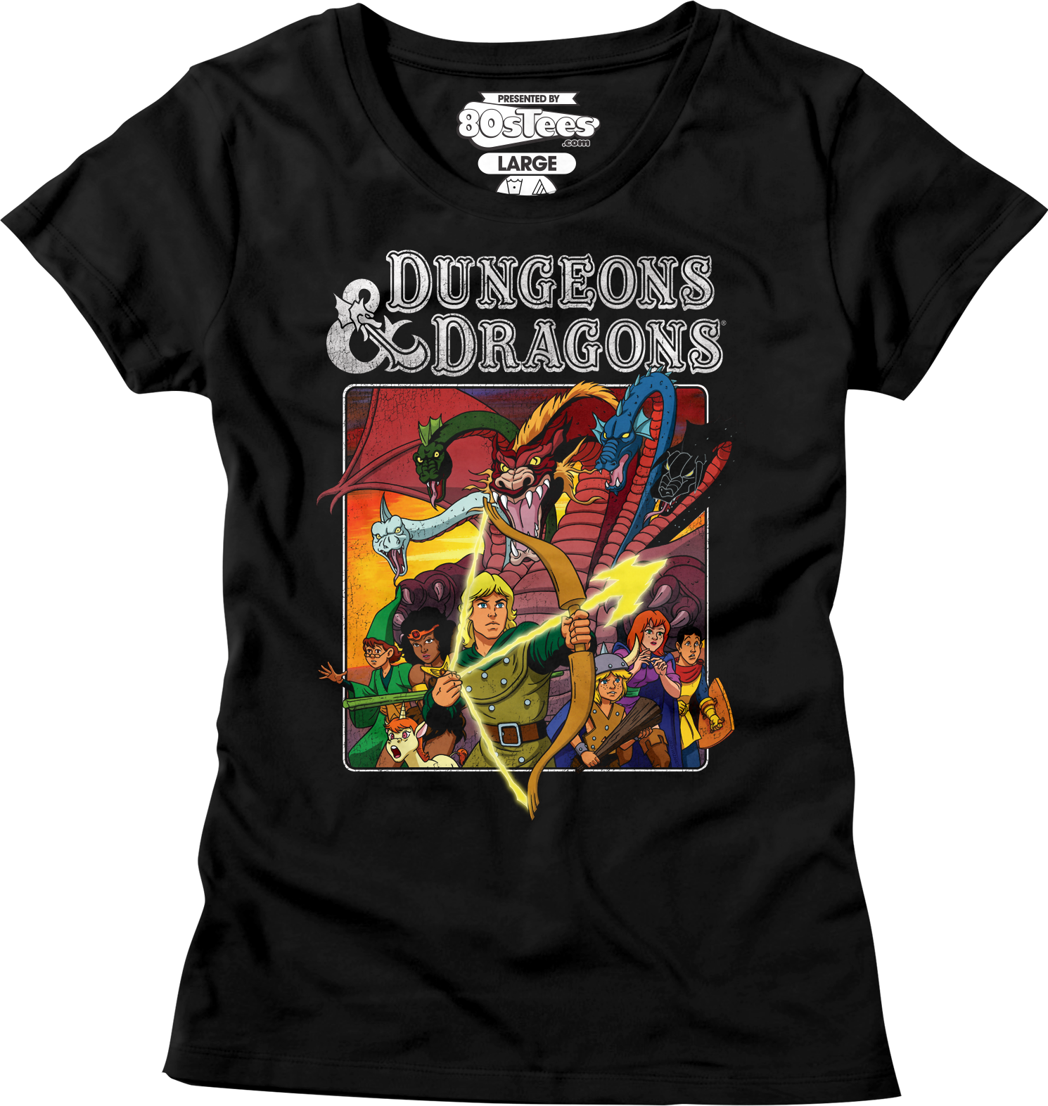 Womens Cartoon Characters Dungeons & Dragons Shirt Hoodie, Sweatshirt | CiraTrend.com (Image 1)