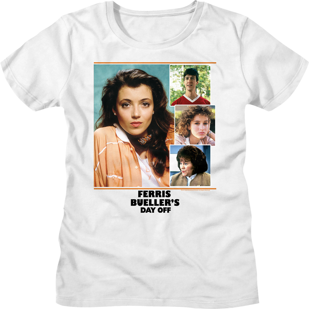 Womens Cast Collage Ferris Bueller's Day Off Shirt Hoodie, Sweatshirt | CiraTrend.com (Image 1)