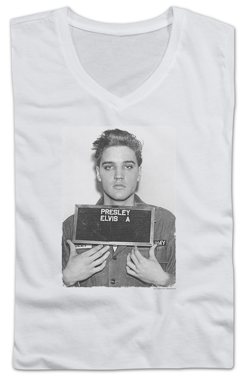 Ladies Discharge Photo Elvis Presley V-Neck Shirt Hoodie, Sweatshirt | CiraTrend.com (Image 2)