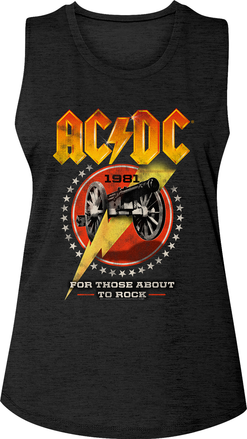 Ladies For Those About To Rock 1981 ACDC Sleeveless Shirt Hoodie, Sweatshirt | CiraTrend.com (Image 1)