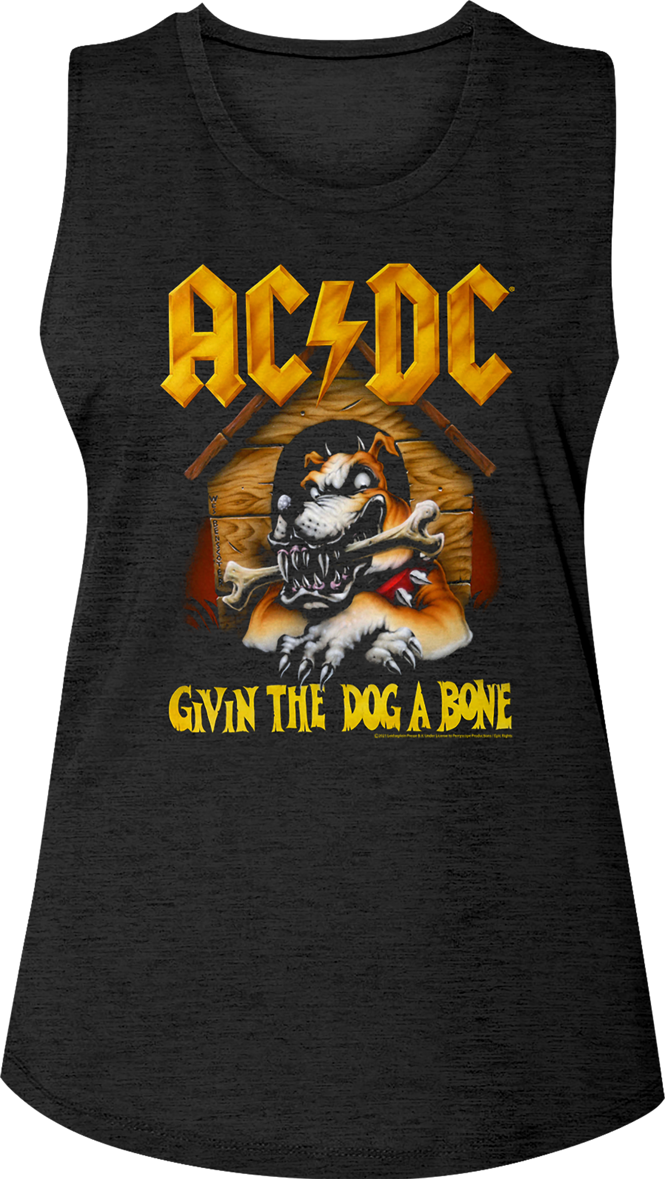 Ladies Givin The Dog A Bone ACDC Sleeveless Shirt Hoodie, Sweatshirt | CiraTrend.com (Image 1)