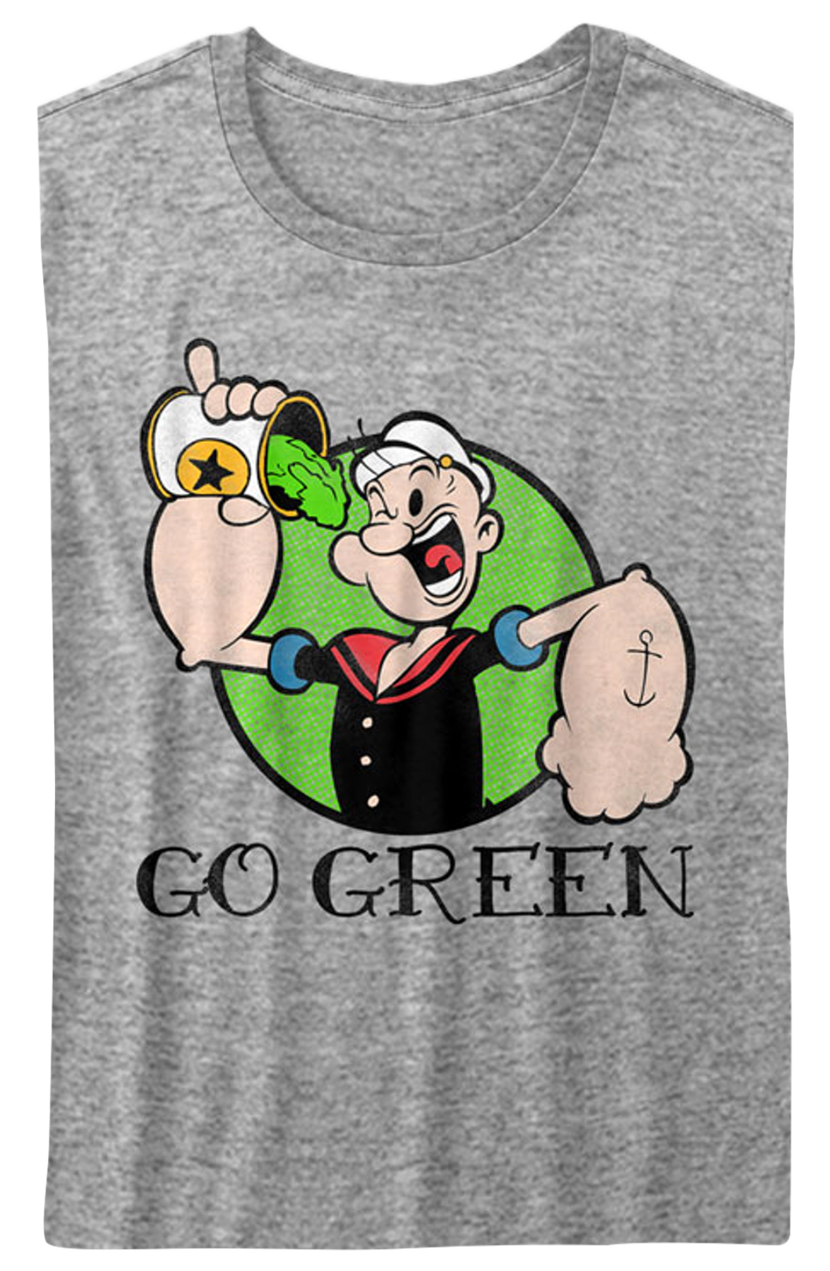 Womens Go Green Popeye Shirt Hoodie, Sweatshirt | CiraTrend.com (Image 2)